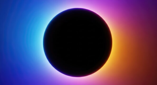 Abstract rendering of a deep void absorbing surrounding light, representing a complete absence of an energy field or characteristic glow, void, spiritual, black hole