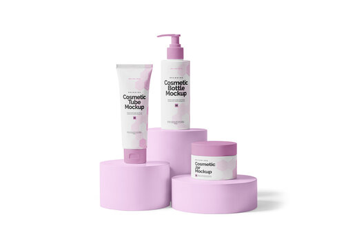 Cosmetic Packages Mockup