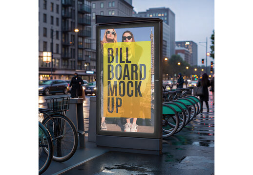 Street Billboard Mockup 72