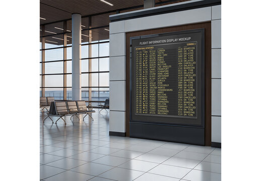 Flight Information Display Mockup 2