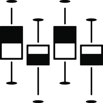 Box plot race icon representing statistical comparison of data distributions over time commonly used in analytics dashboards data science and performance tracking vector illustration