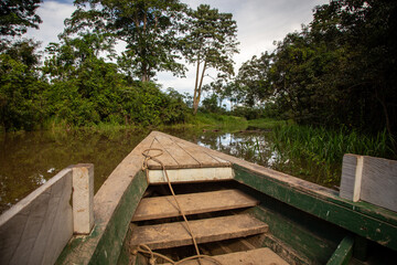 Obraz premium bow of a wooden boat