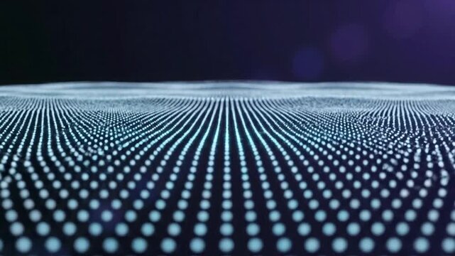 Grid of dots creates abstract background in a VSRExport setting for digital art and design projects