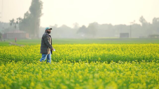Man walking with smartphone, casual moment of a man walking while holding a smartphone, everyday lifestyle vibe, modern connection, natural light, candid feel, relatable and simple story