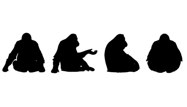 Orangutan Graphic Element