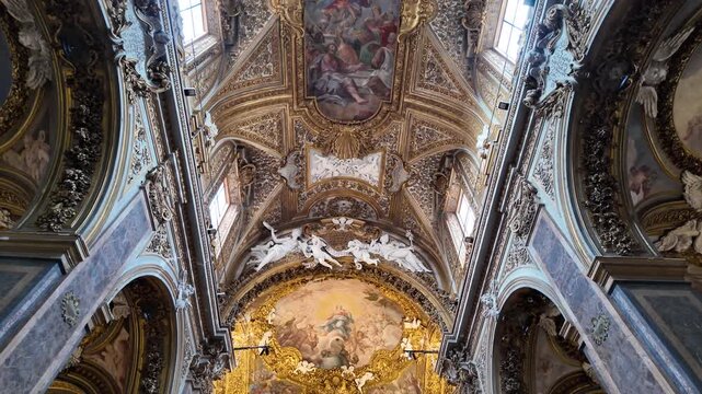 Interior Of Santa Maria Dell Orto Church Rome