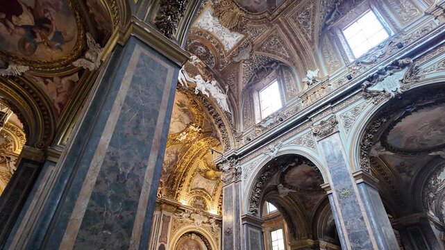 Interior Of Santa Maria Dell Orto Church Rome Italy