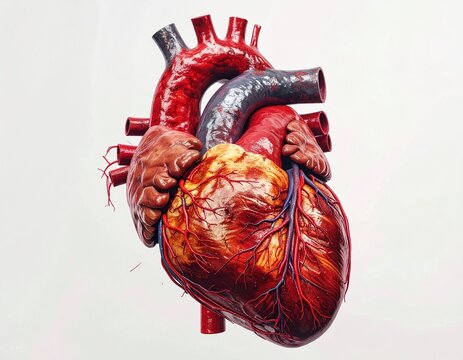 Anatomically Correct Human Heart Model, A Detailed Visualization of Cardiac Anatomy