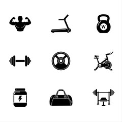 Fototapeta premium Gym Icons