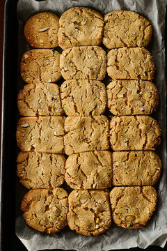 cookies piled together 