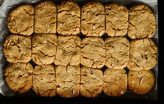 cookies piled together 