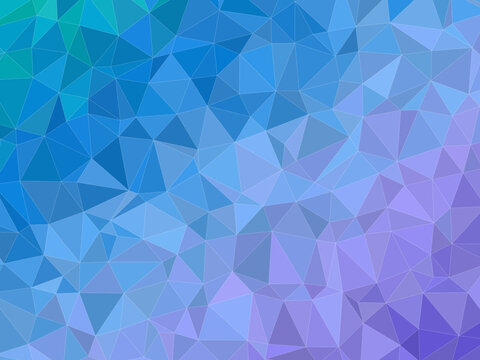 Colorful Low Poly Mosaic Pattern Digital Art Design