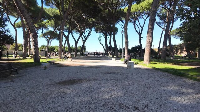 Orange Garden Giardino Degli Aranci Rome Slow Motion