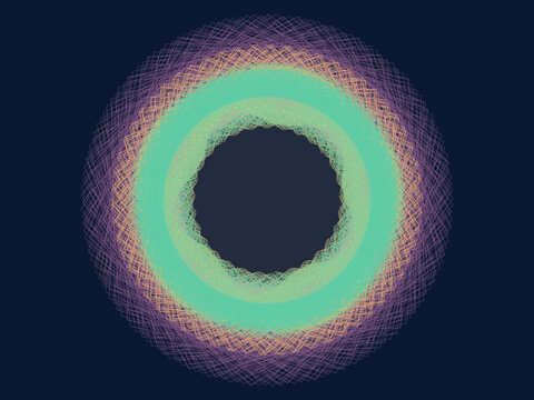 Elegant Circular Curve Pattern Abstract Vector Artwork