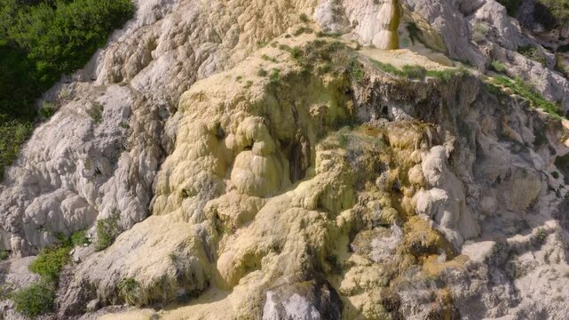 Mineral Deposits at Antiche Terme Romane Libere, Tuscany
