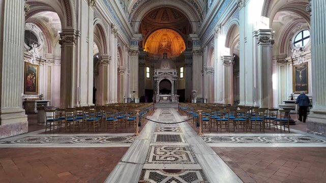Interior Of Basilica Of Saints Boniface And Alexius Rome
