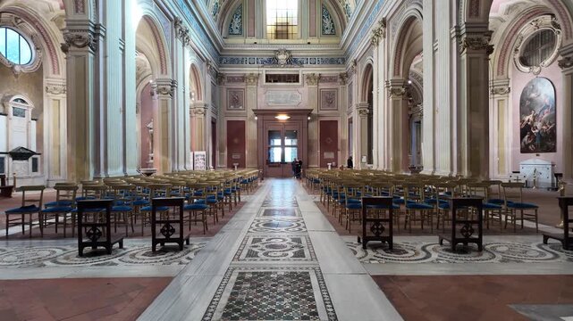 Interior Of Basilica Of Saints Boniface And Alexius Rome