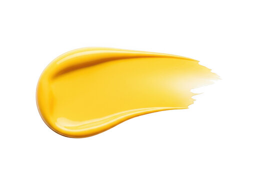 A smear of yellow cream