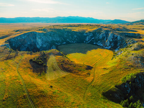 Group of collapse sinkholes on the Kupres Polje (Kupre&scaron;ko polje) within Dinaric karst of western Bosnia and Herzegovina known as Japage.