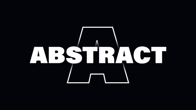 Abstract Typography Animation