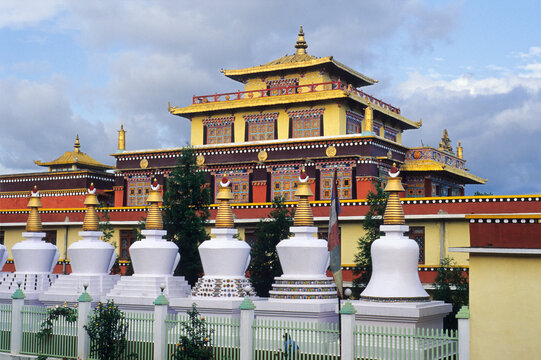 Exploring Shechen monastery and its Stupas in Bodnath, Kathmandu, Nepal