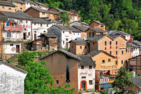 Exploring YangChan Tulou, an ancient earthen buildings village in the mountains of Huangshan, Anhui Province, China