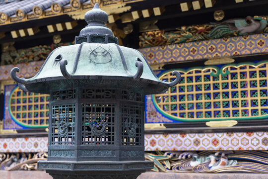 Explore stone lantern at Toshogu Temple showcasing intricate design and cultural significance in Nikko Tochigi Japan
