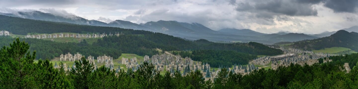 Burj al Babas shows fairytale castle houses in abandoned ghost town in Turkey's mountains
