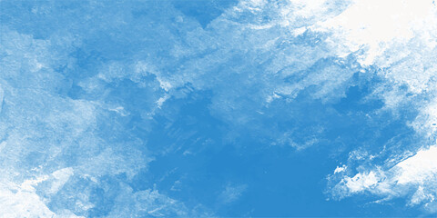Obraz premium A beautiful blue sky background features fluffy white clouds on a bright sunny day, showcasing a clear summer atmosphere and high cloudscape in the light of the heaven-like outdoors
