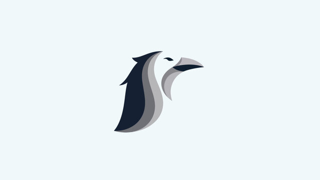 Abstract eagle head symbol design