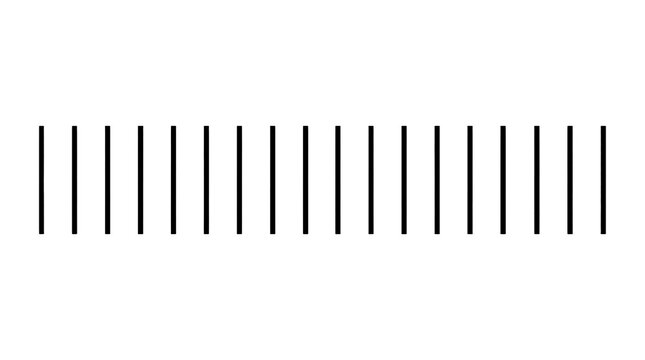 Minimalist black vertical lines on white background, geometric parallel stripe pattern, abstract rhythmic sequence of thin bars for graphic design