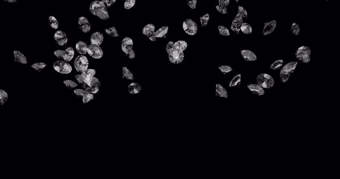 Falling Diamonds With Alpha Channel