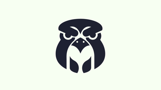 Abstract geometric falcon design