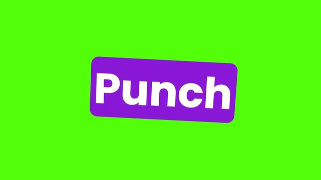 Punch wordmark against a vibrant green backdrop: A bold, eye-catching Punch wordmark pops against a verdant, screen-like background, ready for digital integrations or creative overlays. 