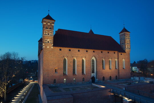 Zamek Biskupi w Lidzbarku Warmińskim. Polska - Mazury - Warmia.	