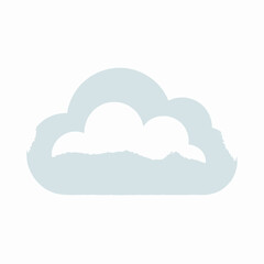 Fototapeta premium Soft Gradient UI Cloud Computing Icon