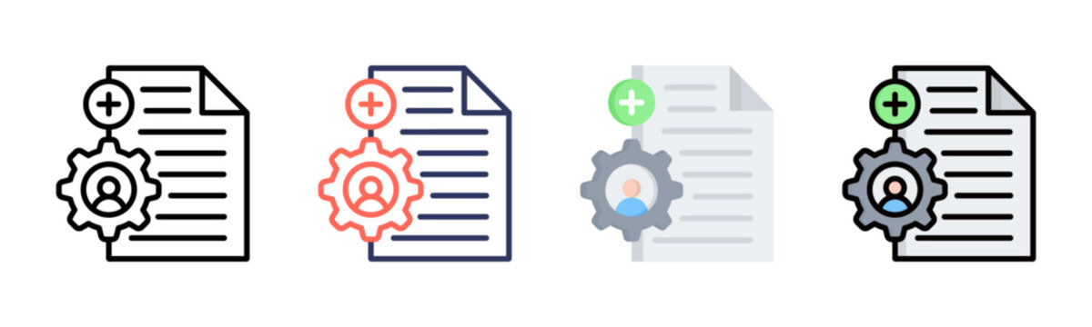 Competency icon sheet multiple style collection