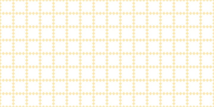 Bright yellow-cream pixel grid featuring a seamless diamond mesh pattern on white. A fresh and cheerful geometric background perfect for sunny themes and minimal branding.
