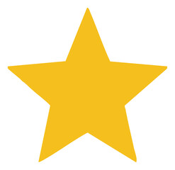 Obraz premium Golden Star Symbol A Simple and Iconic Representation of Achievement.