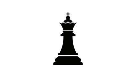 Obraz premium Black chess king piece closeup.