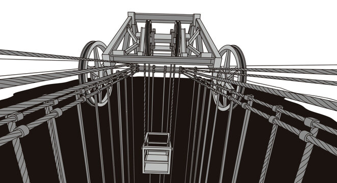 Close up of metal grain silo.