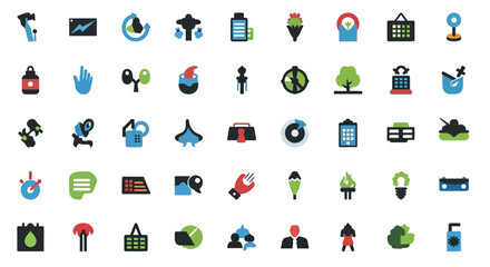 Naklejka premium Collection of various business icons.