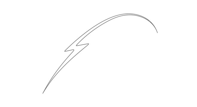 Dynamic lightning arc illustration symbolizing speed, energy, and impactful movement
