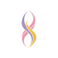 Obraz premium Abstract Swirls of Color Forming an Elegant Infinity Symbol.