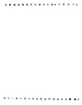 Minimal watercolor dotted border frame background, hand painted blue dot stationery template with copy space