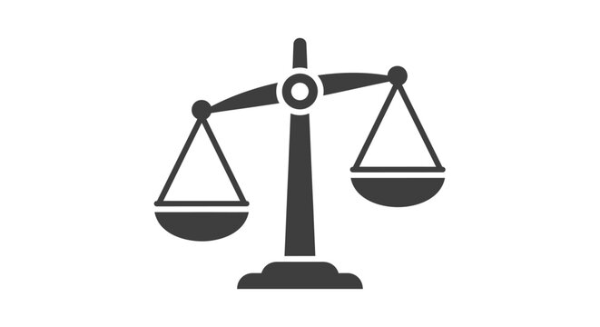 Scales of Justice Balance Equality.