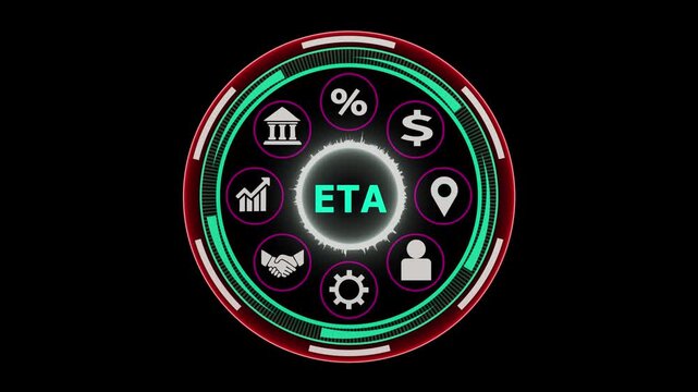 Eta business digital interface animation