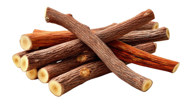 Licorice Sticks: A collection of licorice sticks artfully arranged, presenting the natural beauty and texture of this aromatic ingredient, ready for culinary and aesthetic applications.
