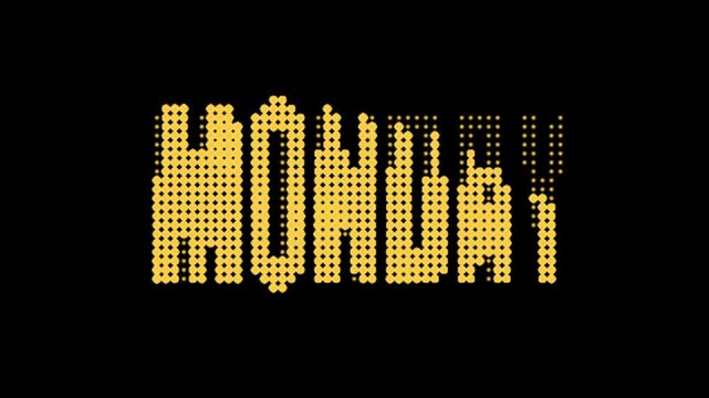 Abstract Pixel Dither Typography Poster with Mosaic Texture