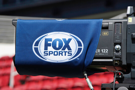  A camera from Fox Sports network during a United Football League game in the United States capital city of Washington D.C on April 7, 2024.